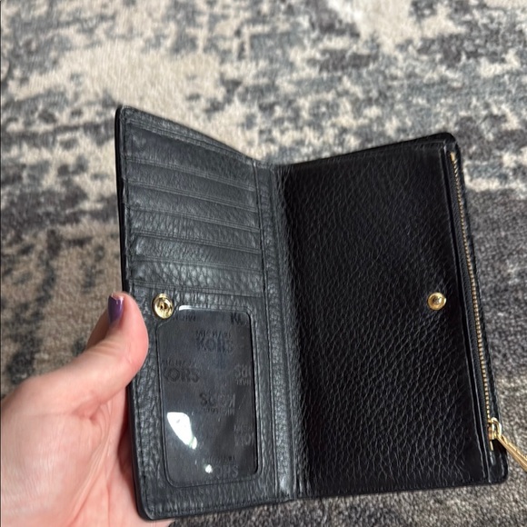 Michael Kors Black Leather Wallet - Picture 3 of 6